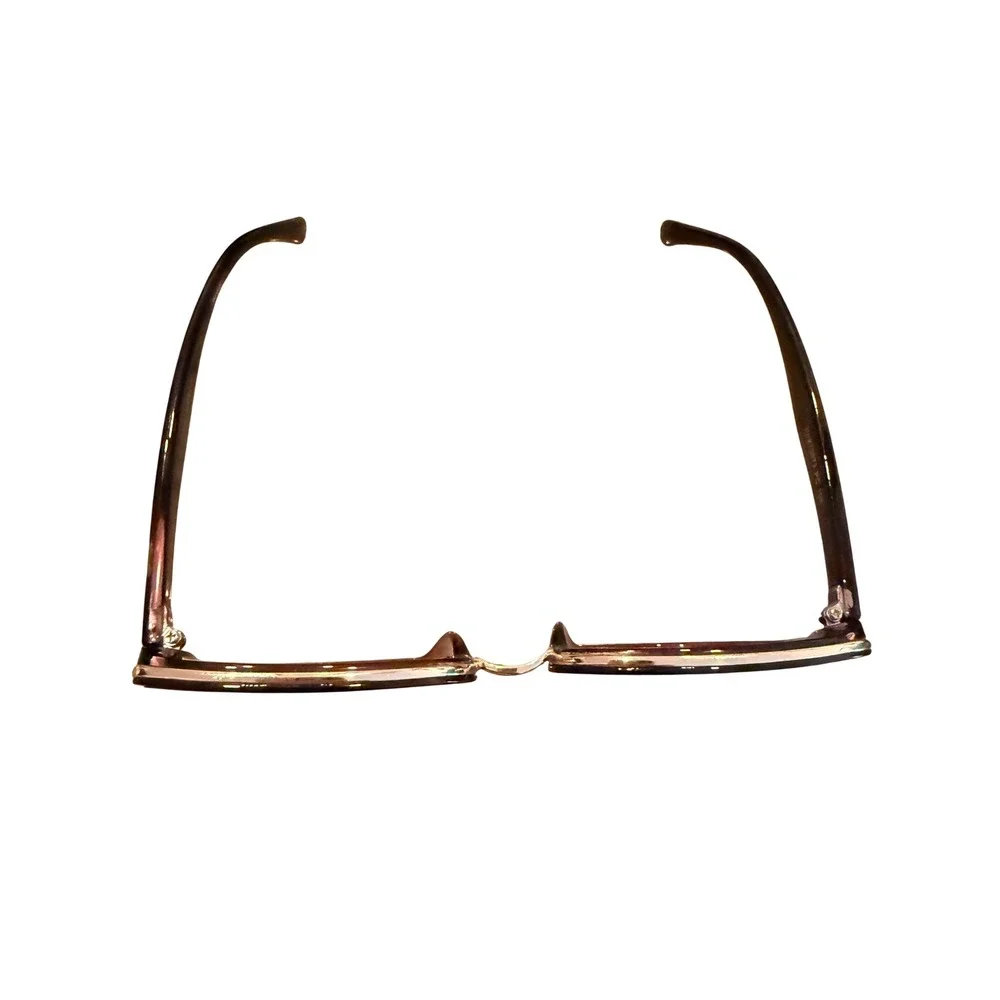 Piranha Womens Cat Eye Sunglasses Burgundy Gold Trim Brown Gradient 75872 PC 105